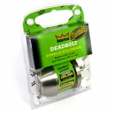 Dorma Single Cylindrical Deadbolt DB301 Single Finishes US32D Standard Stainless Steel